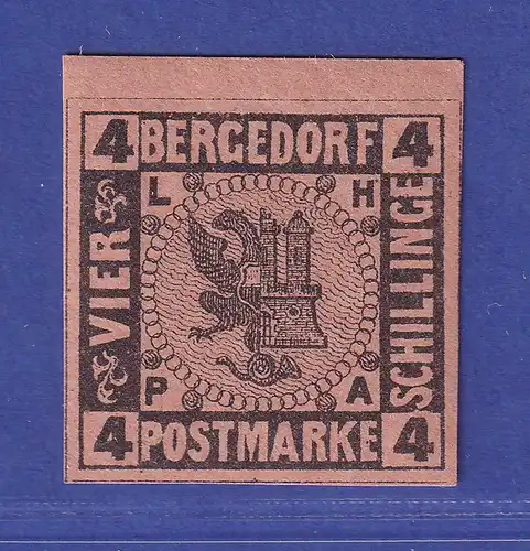 Bergedorf 1861 Wappen 4 Schillinge Mi.-Nr. 5 postfrisch **