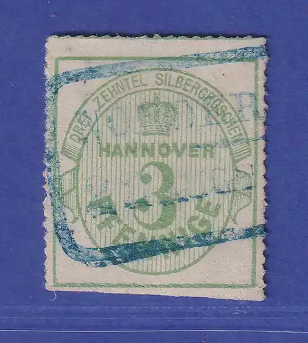 Hannover 1864 Wertziffer 3 Pfennige  Mi.-Nr. 21 y gestempelt 