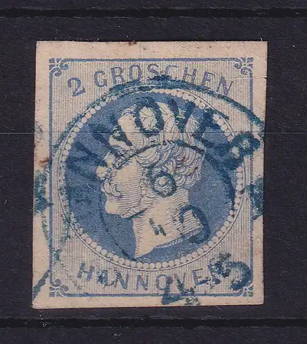 Hannover 1859 Georg V. 2 Groschen  Mi.-Nr. 15 a  O HANNOVER