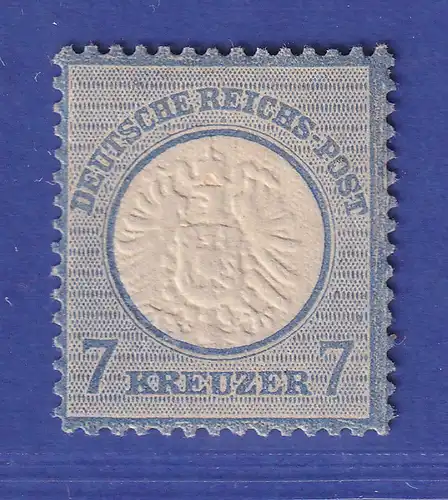 Deutsches Reich gr. Brustschild 7 Kreuzer Mi.-Nr. 26 ungebraucht *