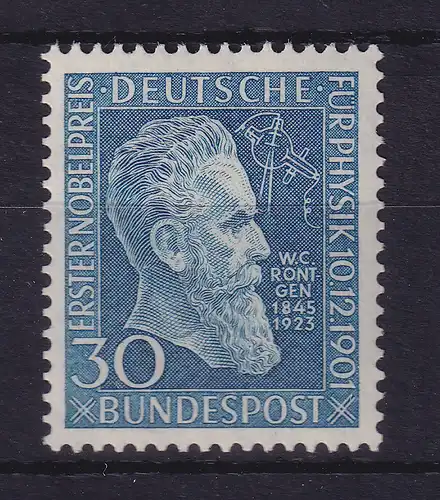 Bundesrepublik 1951 Wilhelm Conrad Röntgen Mi.-Nr. 147 postfrisch **