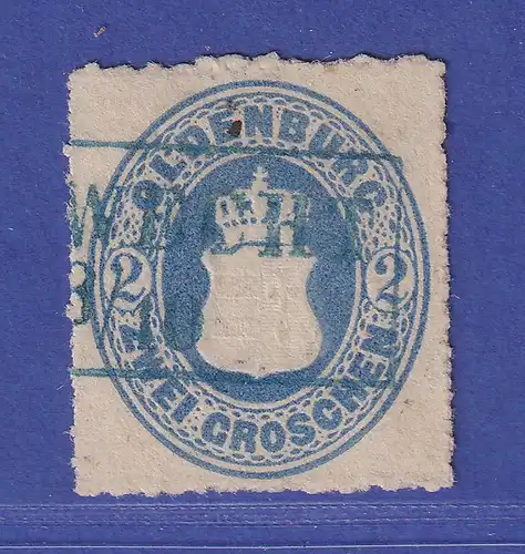 Oldenburg 1862 Wappen 2 Groschen Mi.-Nr. 18 A  gestempelt