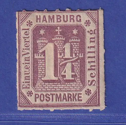 Altdeutschland Hamburg Wappen 1 1/4 Schilling  Mi.-Nr. 20 a ungebraucht *