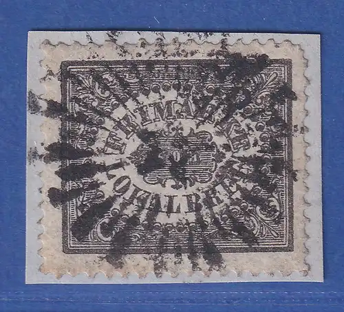 Schweden 1856 Freimarke für Lokalbriefe Mi-Nr. 6  gestempelt  auf Briefstück