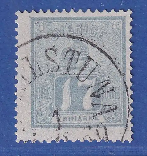 Schweden 1869 Freimarke 17 Öre grau Mi.-Nr. 15b schön O EKILSTUNA