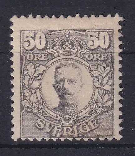 Schweden 1912 Freimarke Gustav V. 50 Öre Mi.-Nr. 80 W ungebraucht *