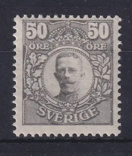 Schweden 1912 Freimarke Gustav V. 50 Öre Mi.-Nr. 80 W postfrisch **