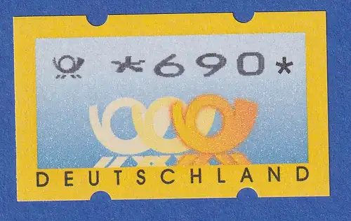 Deutschland ATM 3 Posthörner Mi.-Nr. 3.3 hoher Wert 690 ** 