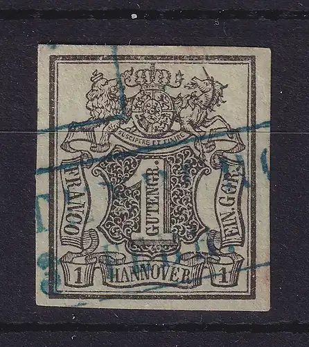 Hannover 1851 Wertziffer 1 Gutegroschen Mi.-Nr. 2 a  gestempelt