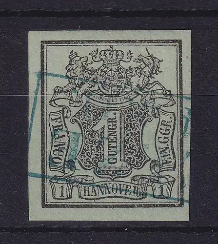 Hannover 1855 Wertziffer 1 Gutegroschen Mi.-Nr. 2 b gestempelt 