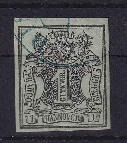 Hannover 1855 Wertziffer 1 Gutegroschen Mi.-Nr. 2 b  O