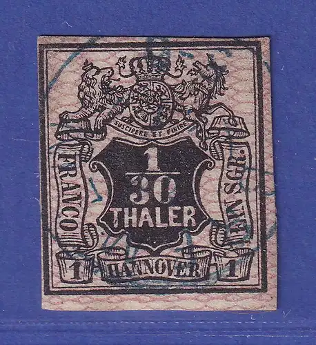 Hannover 1856/57 Wertziffer 1/30 Taler  Mi.-Nr. 10 a  O gepr. PFENNINGER