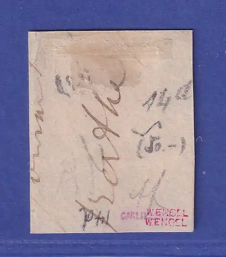 Hannover 1859 Georg V. 1 Groschen Mi.-Nr. 14 d I  O auf Briefstück gepr. W.ENGEL