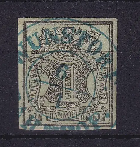 Hannover 1851 Wertziffer 1 Gutegroschen  Mi.-Nr. 2 a  O WUNSTORF