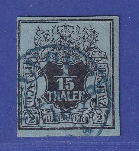 Hannover 1851 Wertziffer 1/15 Taler Mi.-Nr. 4  O HANNOVER gepr. PFENNINGER