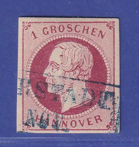 Hannover 1859 König Georg V. 1 Groschen Mi.-Nr. 14 d II  O  gpr. PFENNINGER