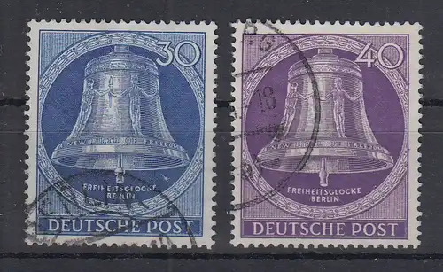 Berlin 1953 Freiheitsglocke 30 Pf und 40Pf  Mi.-Nr. 104 und 105 gestempelt