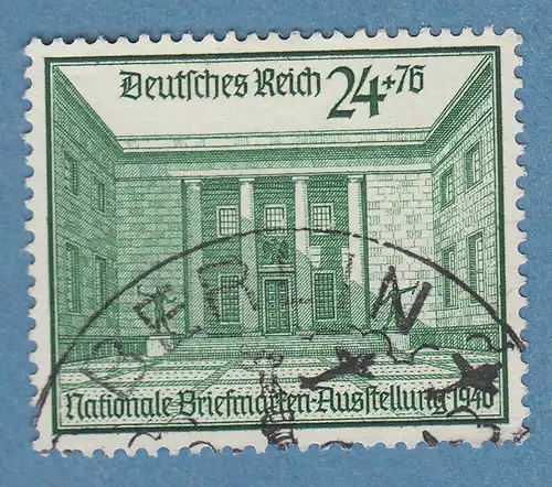 Deutsches Reich 1940 Reichskanzlei Innenhof Mi.-Nr. 743 mit So.-O BERLIN