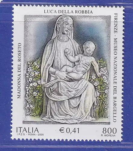 Italien 2000 Luca Della Robbia Rosengartenmadonna Mi.-Nr. 2729 **