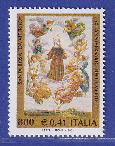 Italien 2001 Altargemälde von F. Podesti: Hl. Rosa von Viterbo Mi.-Nr. 2745 **