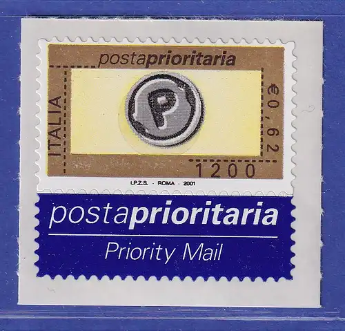 Italien 2001 Freimarke Prioritätspost 1200/0,62 Mi.-Nr. 2751 I  **