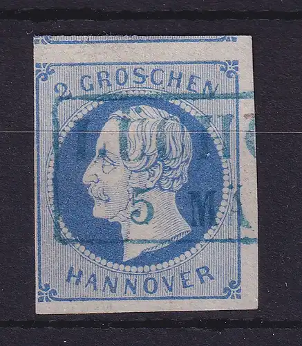 Hannover 1859 König Georg V. 2 Groschen Mi.-Nr. 15 a  O LÜCHOW