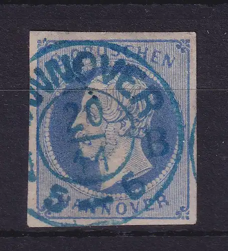 Hannover 1859 König Georg V. 2 Groschen Mi.-Nr. 15 a  O HANNOVER