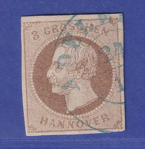 Hannover 1861 Georg V. 3 Groschen Mi.-Nr. 19 a  O ADELEBSEN gepr. PFENNINGER