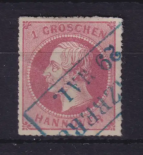 Hannover 1864 Georg V. 1 Groschen Mi.-Nr. 23 y  O HERZBERG