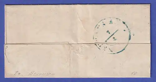 Hannover 1 Gutegroschen Mi.-Nr. 2 a auf Brief von Bevensen nach Neuhaus 1854