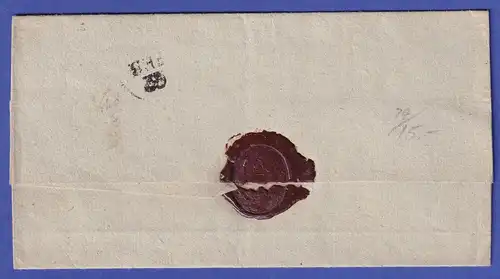 Hannover Vorphila-Brief mit Einzeiler BASBECK 1828