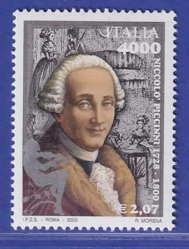 Italien 2000 Niccolo` Piccinni Komponist Mi.-Nr. 2699 **