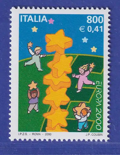 Italien 2000 Europa 2000 Kinder bauen Sternenturm Mi.-Nr. 2702 **