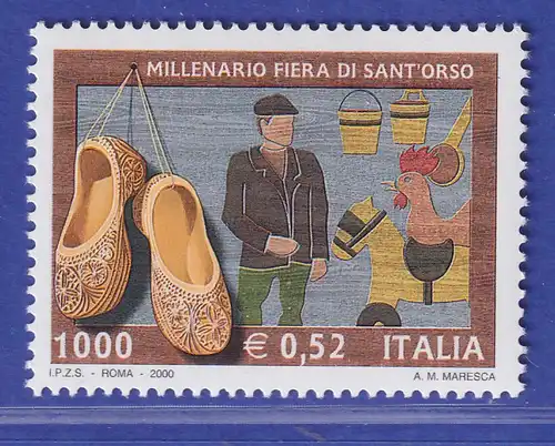 Italien 2000 1000 Jahre Fest von Sant`Orso Mi.-Nr. 2714 **