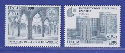Italien 2000 Universität von Camerino und Cosenza Mi.-Nr. 2735-36 **