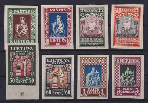 Lietuva / Litauen 1933 Lietuvos vaikas Mi.-Nr. 364-71 B Satz kpl. postfrisch **