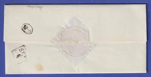 Hannover Vorphila-Brief mit Einzeiler OTHFRESEN 1845