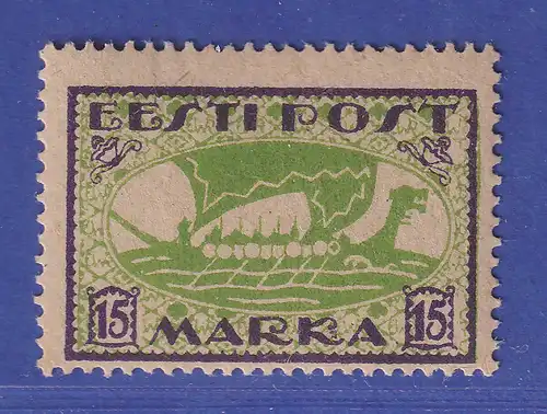Estland 1922 Wikingerschiff  Mi.-Nr. 23 A  postfrisch **