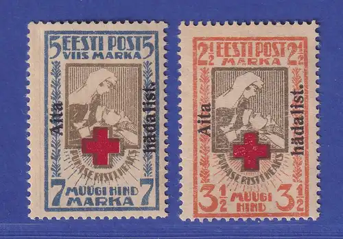 Estland 1923 Wohlfahrtsmarken  Mi.-Nr. 46-47 ungebraucht *