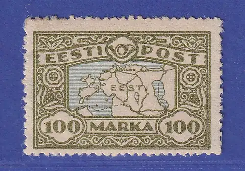 Estland 1923 Landkarte Mi.-Nr. 40 postfrisch **