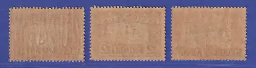 Estland 1930 Freimarken mit Aufdruck  Mi.-Nr. 87-89  postfrisch **