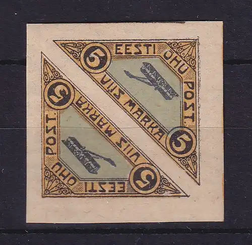 Estland 1920 Flugpostmarken  Mi.-Nr. 14 Paar postfrisch **
