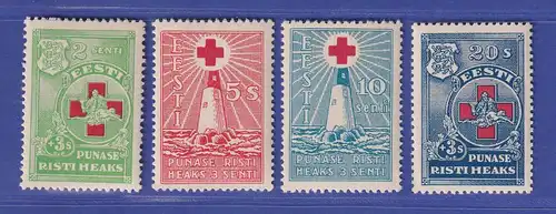 Estland 1931 Rotes Kreuz  Mi.-Nr. 90-93  kpl. Satz postfrisch ** / MNH