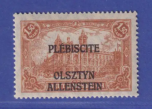 Dt. Abstimmungsgebiete Allenstein 1920 Mi.-Nr. 12 b ** gpr. HOCHSTÄDTER 