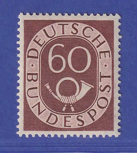 Bundesrepublik 1951 Posthorn 60 Pf siena Mi.-Nr. 135 postfrisch **