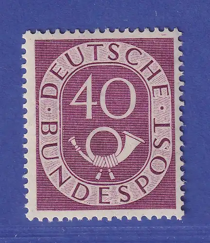 Bundesrepublik 1951 Posthorn 40 Pf graulila Mi.-Nr. 133 postfrisch **