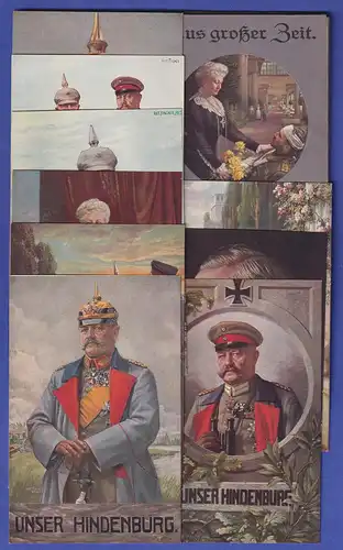 Bildpostkarten Aus Großer Zeit - 10 Motive von Artur Fischer ca. 1916