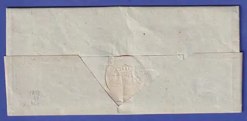 Bayern Vorphila-Brief mit Rayon-Stempel R.3.ANSBACH 1817