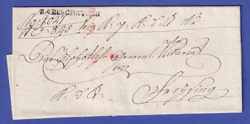 Bayern Vorphila-Brief mit Rayon-Stempel R.4.BURGHAUSEN ca. 1820