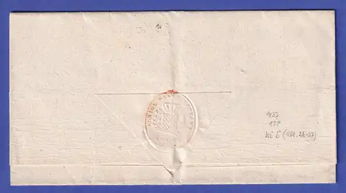 Bayern Vorphila-Brief mit Spatelstempel ERDING nach 1811 (1837 ?)